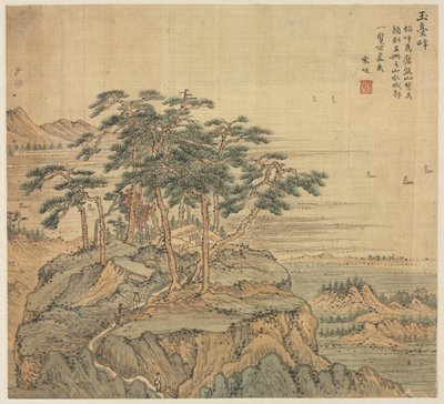 Yutai Peak Jade Terrace Peak, 1500-tal. av Song Xu