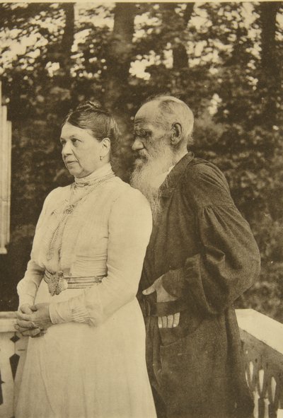 Den ryske författaren Leo Tolstoy och hans fru, Sophia, Ryssland, 1890-talet. av Sophia Andreevna Tolstaya