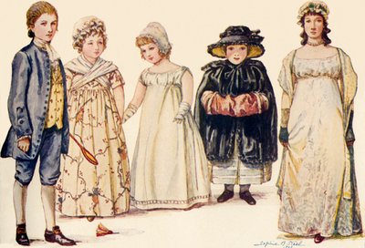 Barnkläder under drottning Anne, George I, II och III 1702-1790, 1903, 1937. av Sophie B. Steel