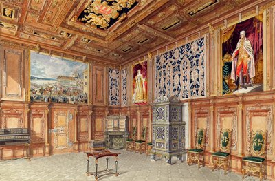 Kröningshallen i Laxenburg slott nära Wien av Sotira