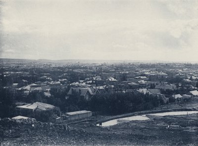 Doornfontein, Panorama från kullen (s/v foto) av South African Photographer
