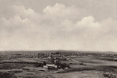 Panorama över Bloemfontein (svartvitt foto) av South African Photographer
