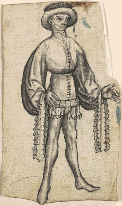 En stående hovmästare av South German 15th Century