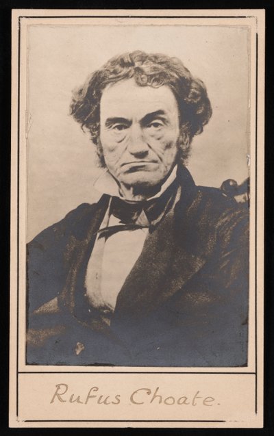 Porträtt av Rufus Choate 1799-1859, före 1859. av Southworth and Hawes