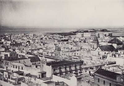 Cadiz: Allmän utsikt från Tower of Tavira (s/v foto) av Spanish Photographer