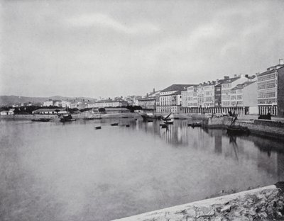 Coruna, Allmän vy (svartvitt foto) av Spanish Photographer