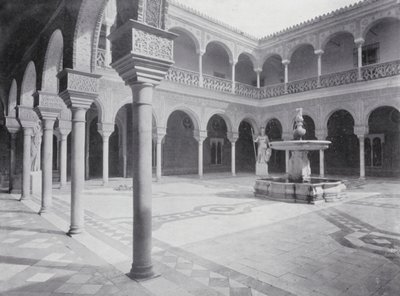 Domstol i Pilatus hus, Sevilla (svartvitt foto) av Spanish Photographer
