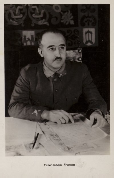 Francisco Franco (svartvitt foto) av Spanish Photographer