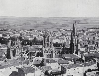 Allmän vy över Burgos (svartvitt foto) av Spanish Photographer