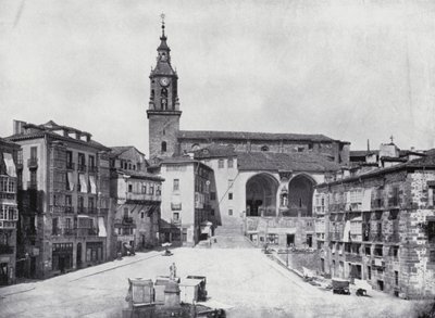 Plaza De La Constitucion, Vitoria (svartvitt foto) av Spanish Photographer
