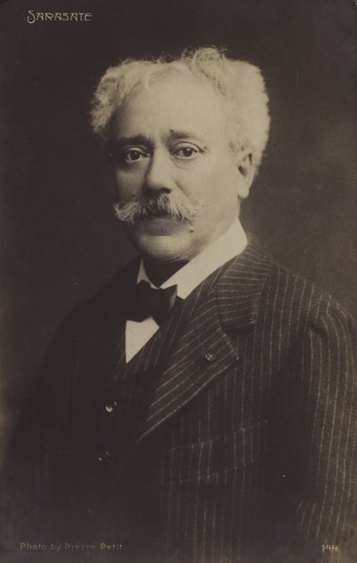 Porträtt av Pablo de Sarasate av Spanish Photographer