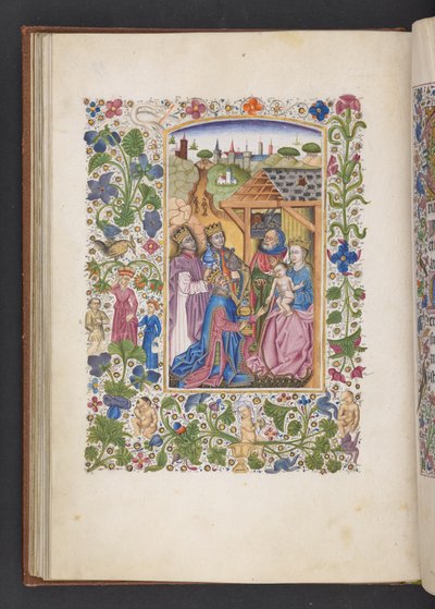 Lägg till MS 50004 f.37v Adoration of the Magi, från en 