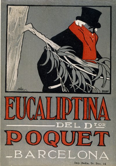 Reklam för förkylningsmedicinen Eucaliptina, Spanien 1924. av Spanish School