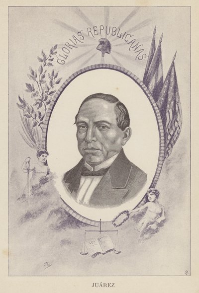 Benito Juarez, mexikansk advokat och politiker av Spanish School