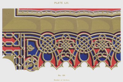 Borders of Arches (färg litho) av Spanish School