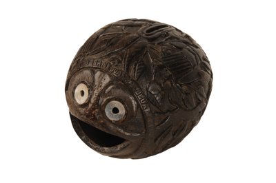 Snidade kokosnötsparkar, spansk kolonial, ca 1800 (kokosnöt) av Spanish School