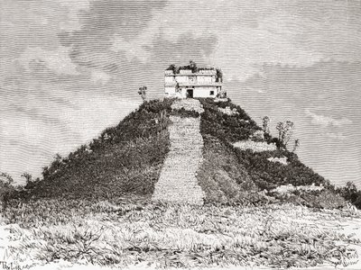 Chichen Itza, Yucatán, Mexiko: El Castillo aka Kukulkans tempel eller Kukulkans pyramid av Spanish School