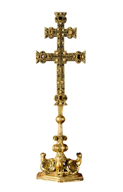 "Signum crucis" kors av Tempelherreorden i Ponferrada (Spanien) av Spanish School