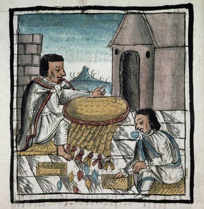 Codex från erövringen av Mexiko: metod för att bevara mat mot hunger av Spanish School