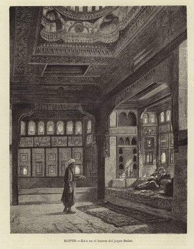 Egypten - Sheikh Sadats harem av Spanish School