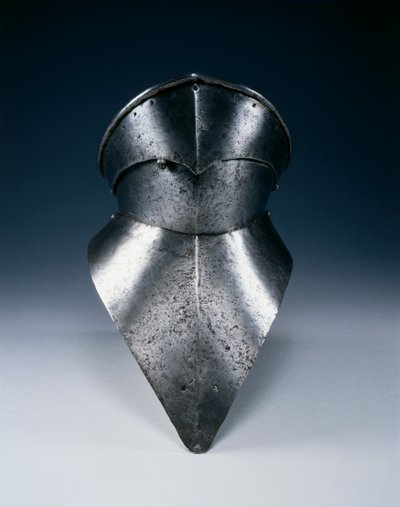 Gotisk bevor, ca 1480 (stål) av Spanish School