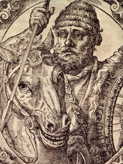 Hannibal (247-c.183 f.Kr.) av Spanish School