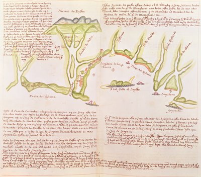 Ön Gallo, Ecuador, ca 1530-41 (vellum) av Spanish School