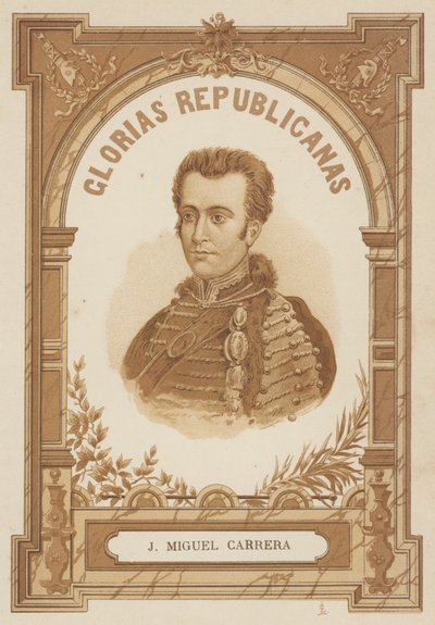 Jose Miguel Carrera, chilensk general och politiker av Spanish School