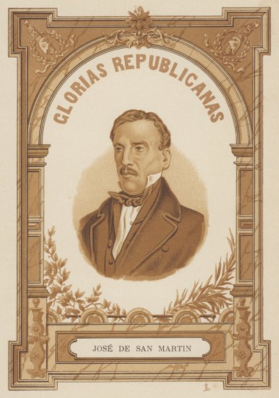Jose de San Martin, argentinsk general av Spanish School