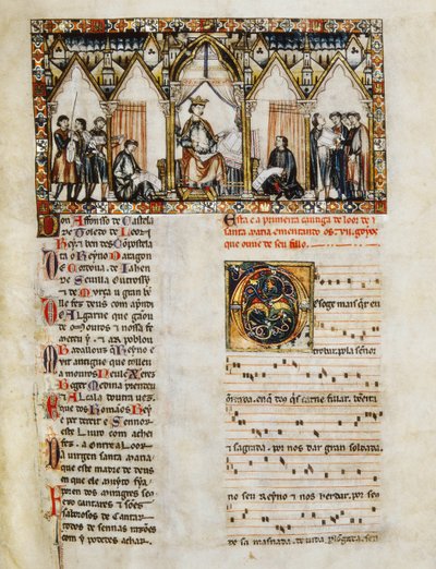 Kung Alfonso X av Spanish School