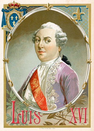kung Ludvig XVI av Frankrike av Spanish School