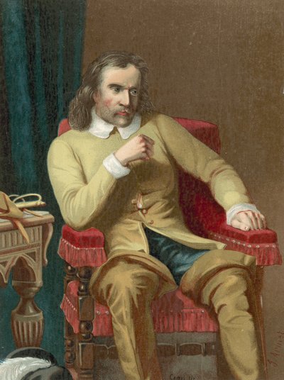 Oliver Cromwell av Spanish School