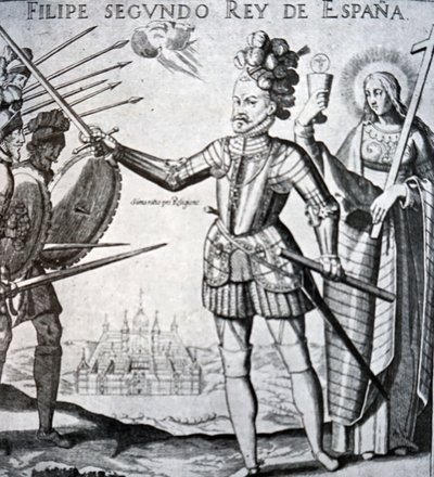 Filip II av Spanien av Spanish School