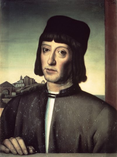 Porträtt av Martin Alonzo Pinzon (d.1493) av Spanish School