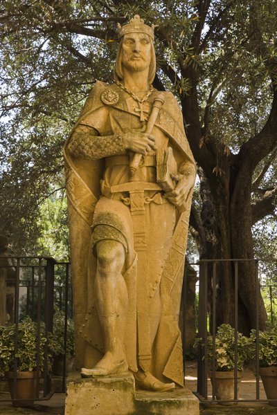 Staty av Alfonso X El Sabio av Spanish School