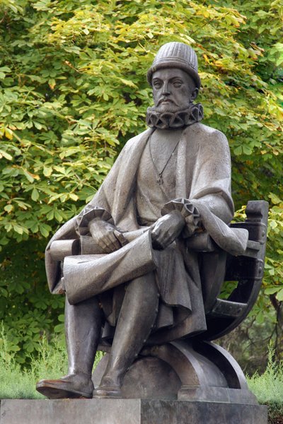 Staty av Felipe II (1527-98) (brons) av Spanish School