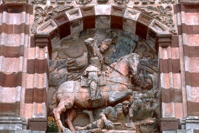 Staty av en riddare till häst av Spanish School