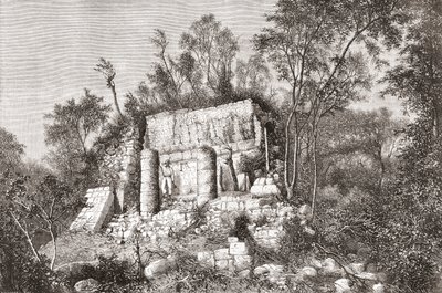 Bollplanen, Chichén Itzá, Yucatan, Mexiko av Spanish School