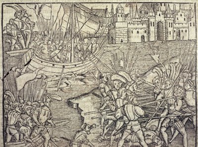 Erövringen av Peru, illustration från 