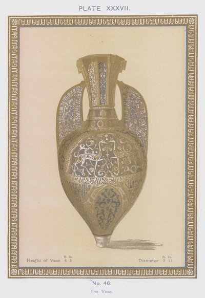 Vasen (färg litho) av Spanish School