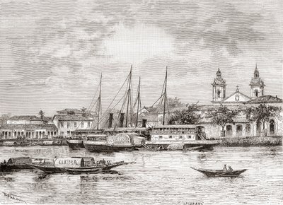 Hamnen i Manaus, delstaten Amazonas, norra Brasilien av Spanish School