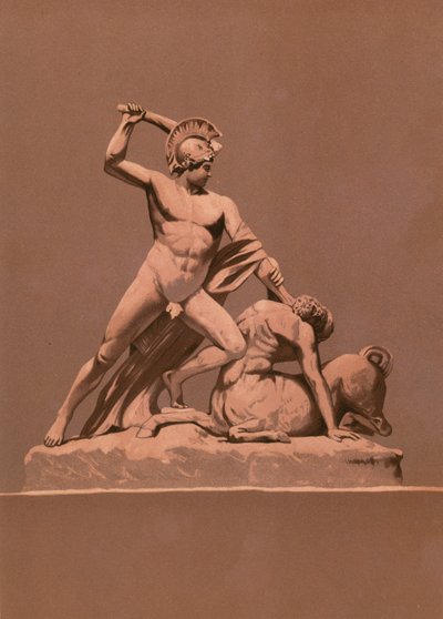 Theseus dræber minotaursweden av Spanish School