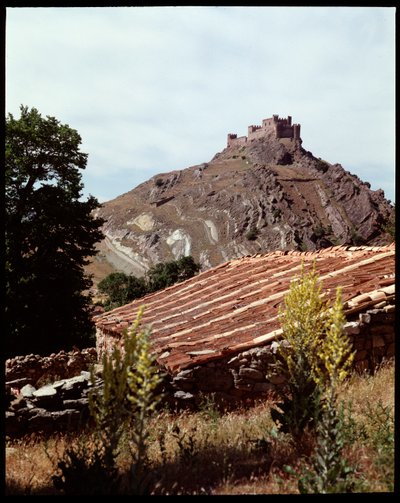 Utsikt över slottet, 900-1100-talet av Spanish School
