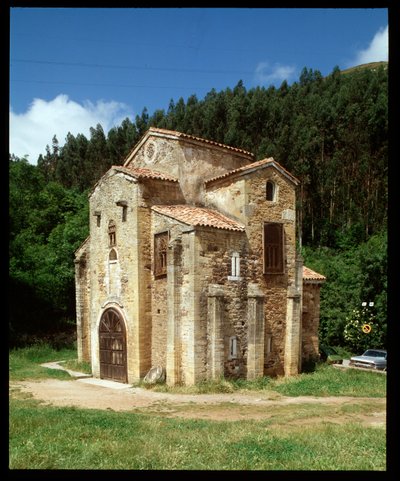 Utsikt över kyrkan (848) av Spanish School