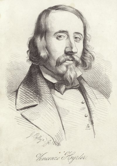 Vincenzo Hoyzler (teckning) av Spanish School