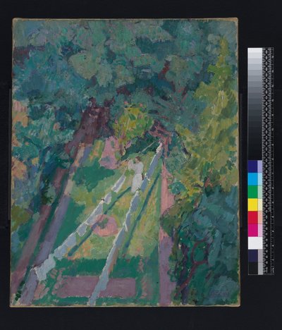 En utsikt från fönstret på 6 Cambrian Road, Richmond, före 1914 av Spencer Frederick Gore