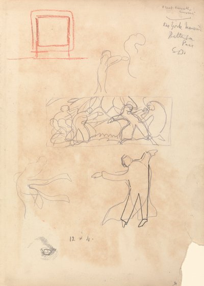 Cave of the Golden Calf: Study of Dancers av Spencer Frederick Gore