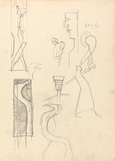 Gyllene kalvens grotta: Studie av geometriska figurer av Spencer Frederick Gore