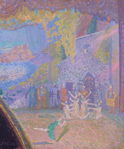 The Dance of the Spirit of Ireland, Alhambra Music Hall, 1910 av Spencer Frederick Gore