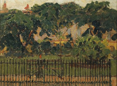 The Park Railings, Mornington Crescent av Spencer Frederick Gore